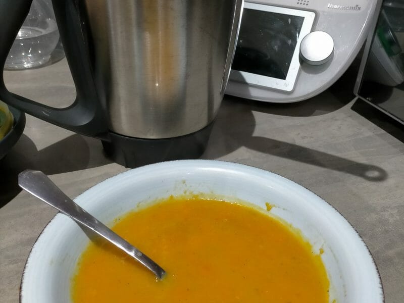 Cliquez pour zoomer ! Velouté de butternut et panais à la fourme d’Ambert Thermomix par olena06