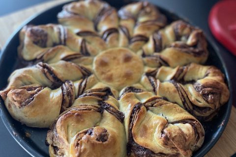 Cliquez pour zoomer ! Brioche étoilée au Nutella Thermomix par cdgc