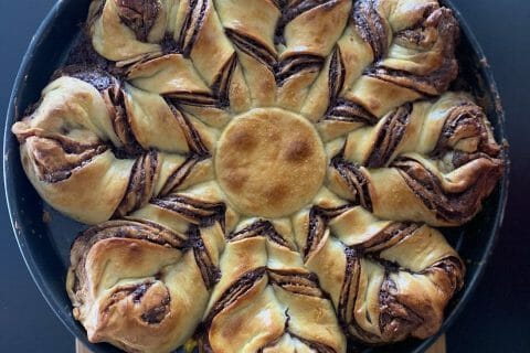 Cliquez pour zoomer ! Brioche étoilée au Nutella Thermomix par cdgc