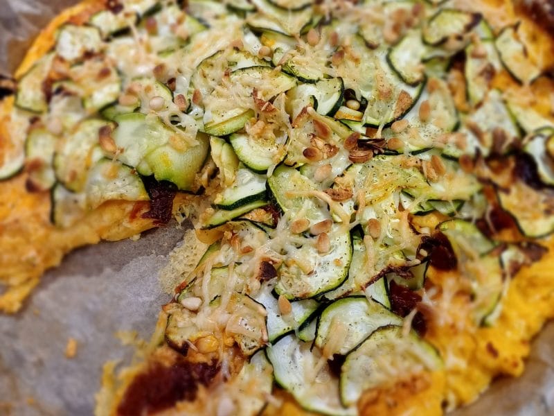 Cliquez pour zoomer ! Polenta au pistou, tomates séchées et courgettes Thermomix par Laurence L.