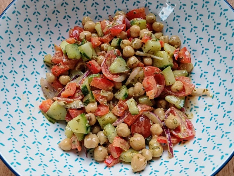 Cliquez pour zoomer ! Salade de pois chiches Thermomix par Laurence L.