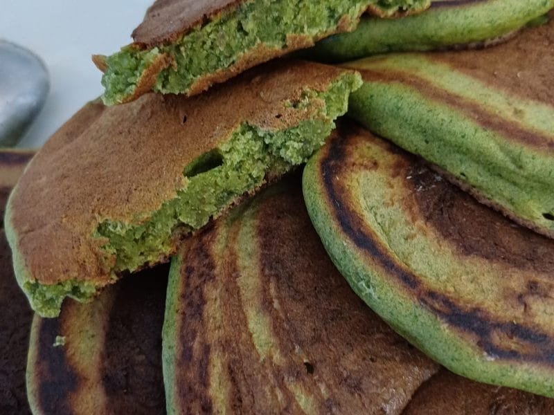 Cliquez pour zoomer ! Pancakes banane et épinards Thermomix par Laurence L.