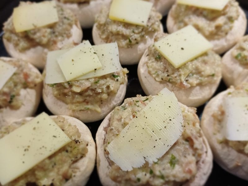 Cliquez pour zoomer ! Champignons farcis Thermomix par Laurence L.