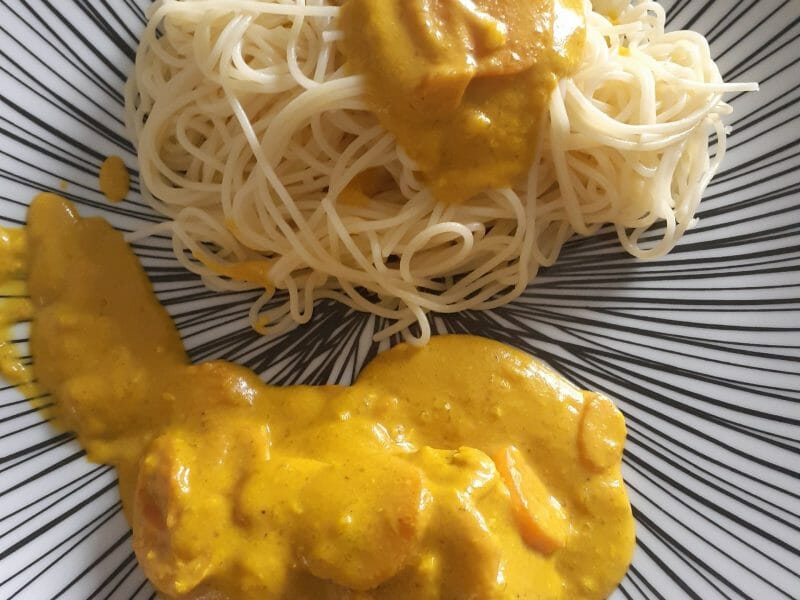 Cliquez pour zoomer ! Poulet coco aux 3 épices Thermomix par aline71100