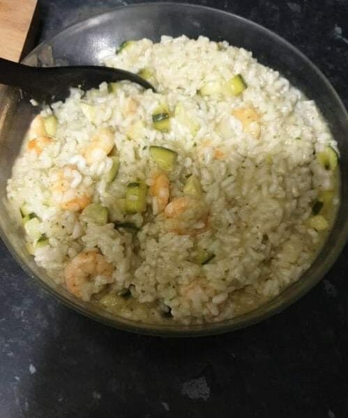Cliquez pour zoomer ! Risotto courgettes et crevettes Thermomix par charlotte_463