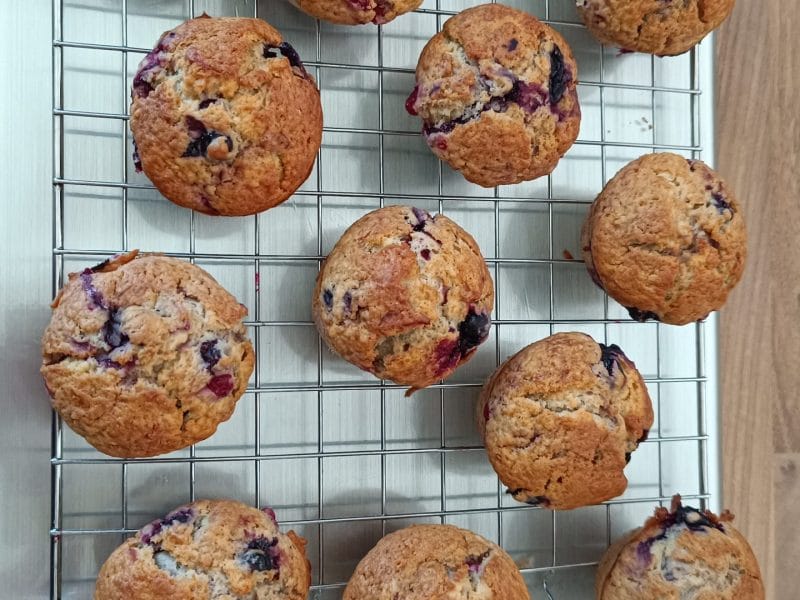 Cliquez pour zoomer ! Muffins aux myrtilles Thermomix par titi-coquelicot