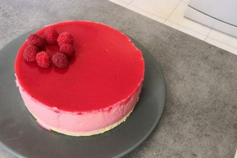 Cliquez pour zoomer ! Bavarois aux framboises au Thermomix