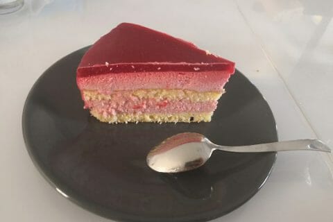 Cliquez pour zoomer ! Bavarois aux framboises au Thermomix