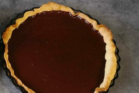 Cliquez pour zoomer ! Tarte tout chocolat au Thermomix