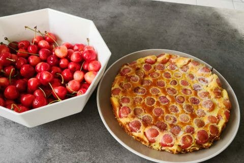 Cliquez pour zoomer ! Clafoutis aux cerises au Thermomix