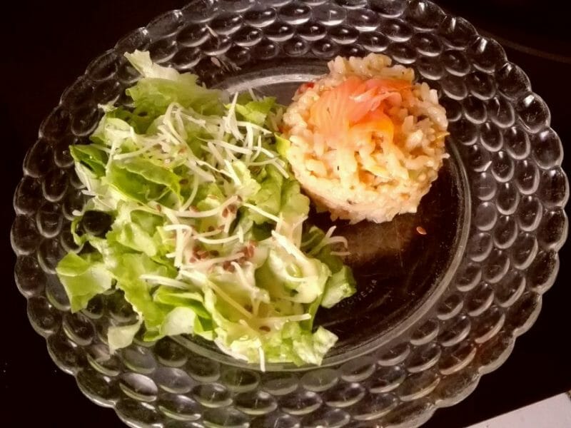 Cliquez pour zoomer ! Risotto poireaux et saumon fumé Thermomix par Louise marie paoli