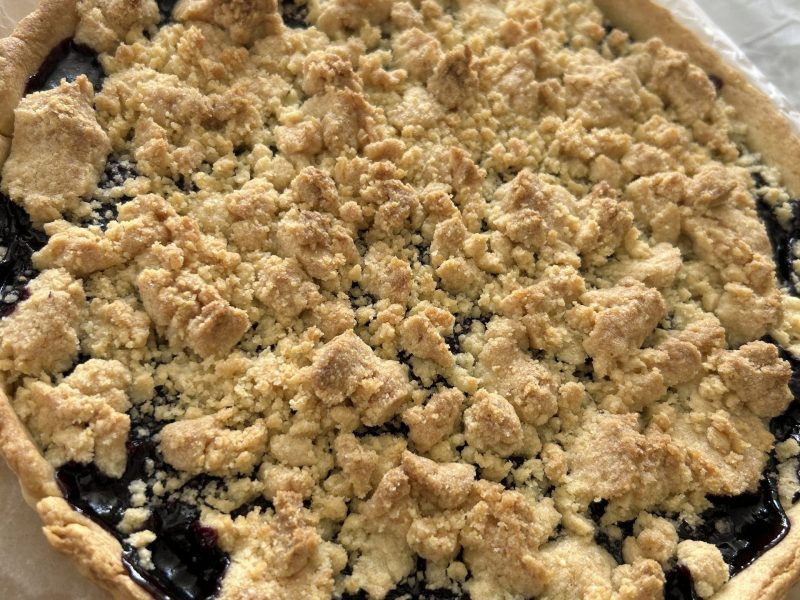 Cliquez pour zoomer ! Tarte aux cerises façon crumble Thermomix par anais_tyty