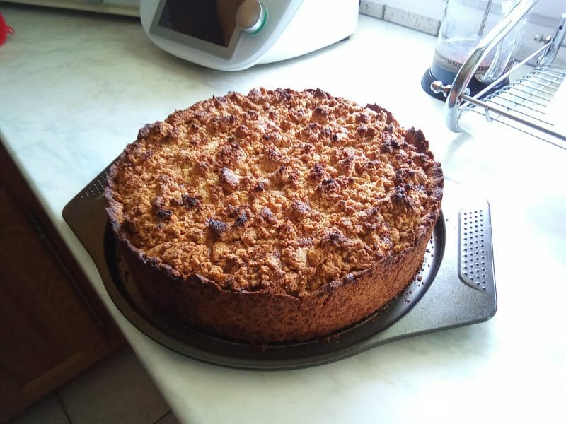 Cliquez pour zoomer ! Tarte aux pommes façon crumble Thermomix par tatiana81