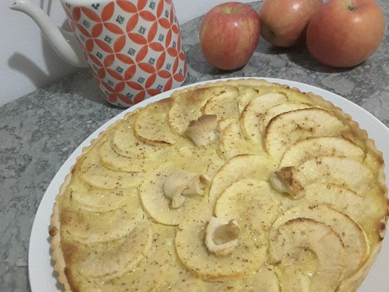 Cliquez pour zoomer ! Tarte normande aux pommes Thermomix par Maryse B