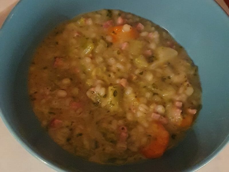 Cliquez pour zoomer ! Soupe à l’orge Thermomix par Cindy