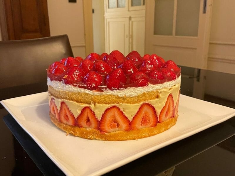 Cliquez pour zoomer ! Fraisier Thermomix par pepet2020