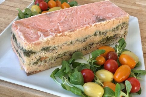 Cliquez pour zoomer ! Terrine de saumon frais et fumé Thermomix par pepet2020