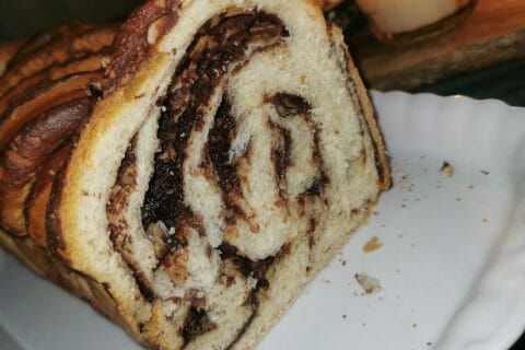 Cliquez pour zoomer ! Brioche tressée aux noisettes Thermomix par El Mazhar