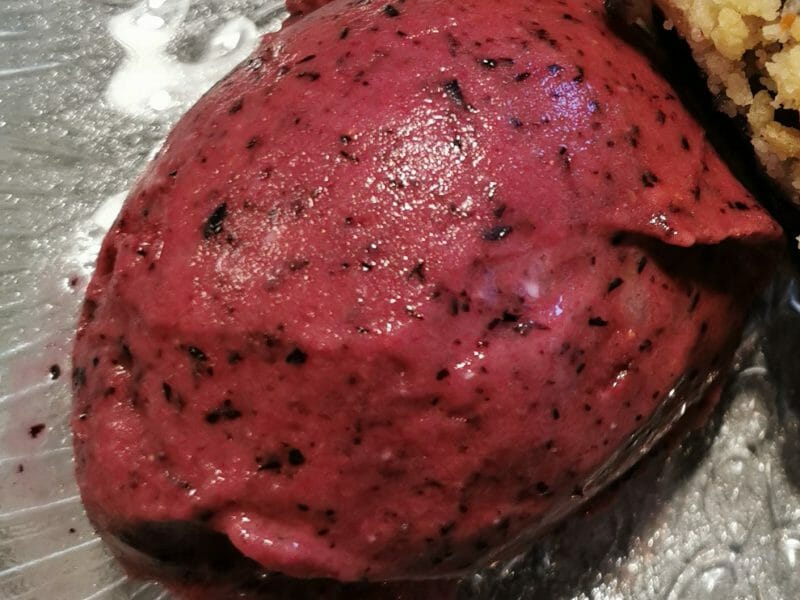 Cliquez pour zoomer ! Glace aux myrtilles Thermomix par audreystr