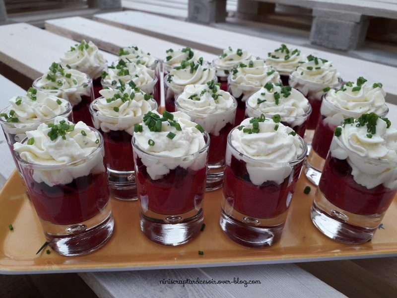 Cliquez pour zoomer ! Verrines de betterave Thermomix par Niniscraptardcesoir