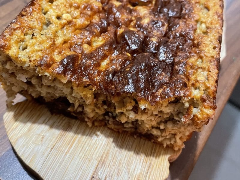 Cliquez pour zoomer ! Gâteau de flocons d’avoine à la banane Thermomix par Nathaly1975
