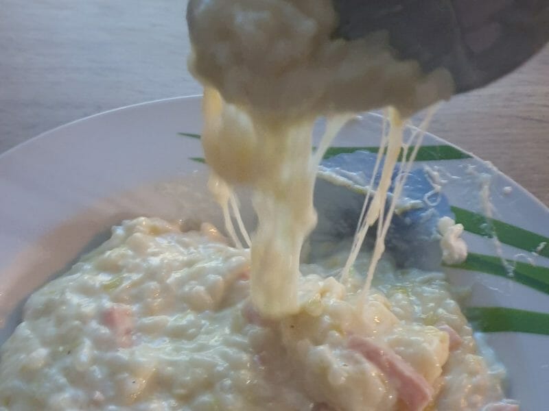 Cliquez pour zoomer ! Risotto poireaux et lardons Thermomix par sam_84