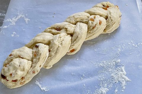 Cliquez pour zoomer ! Brioche mascarpone et fruits confits Thermomix par coeurdechoco