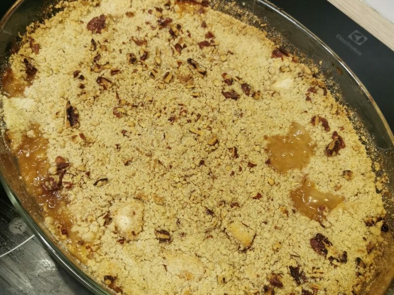 Cliquez pour zoomer ! Crumble aux poires et noix de pécan Thermomix par cookandjuju