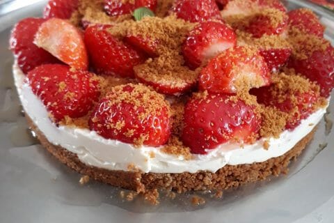 Cliquez pour zoomer ! Tarte aux fraises sans cuisson Thermomix par laetie
