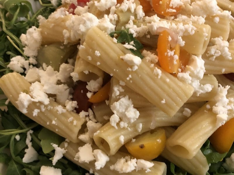 Cliquez pour zoomer ! Salade de pâtes à la grecque Thermomix par julieall