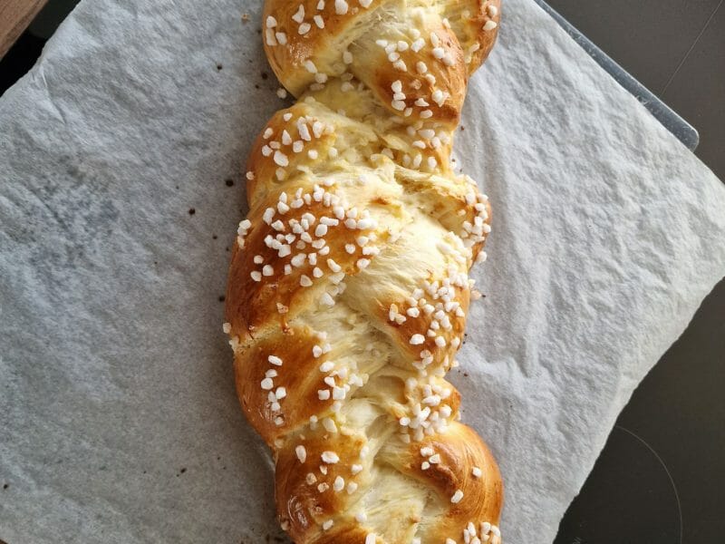 Cliquez pour zoomer ! Brioche tressée à la mie filante Thermomix par meltheo