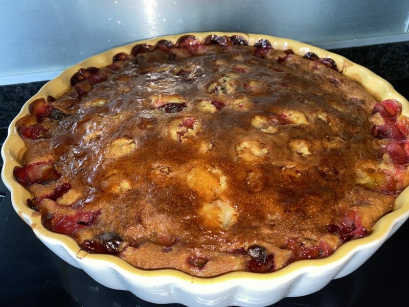Cliquez pour zoomer ! Clafoutis aux mirabelles Thermomix par Flo VdS