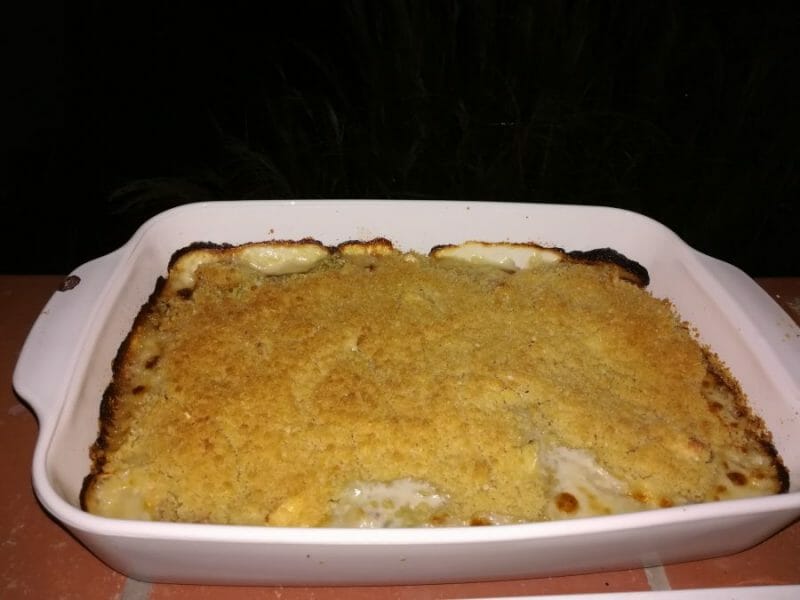 Cliquez pour zoomer ! Crumble courgettes, chèvre et lardons Thermomix par Tisoeur