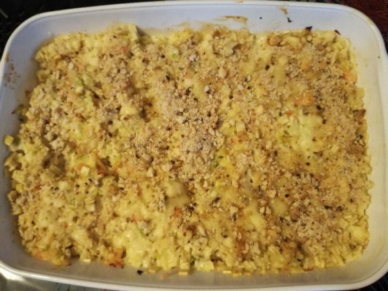 Cliquez pour zoomer ! Gratin de crozets aux courgettes et saumon fumé Thermomix par Tisoeur