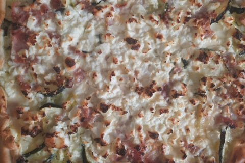 Cliquez pour zoomer ! Tarte courgette, jambon & chèvre Thermomix par Margaux