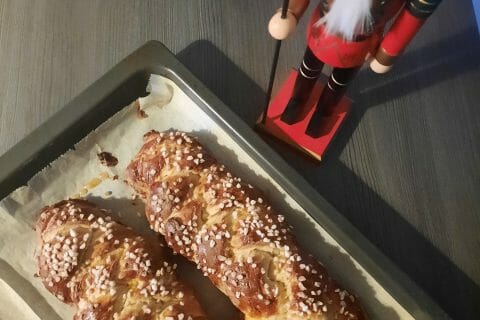 Cliquez pour zoomer ! Brioche tressée à la mie filante Thermomix par Margaux