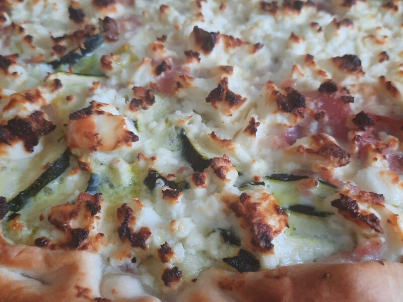 Cliquez pour zoomer ! Tarte courgette, jambon & chèvre Thermomix par Margaux