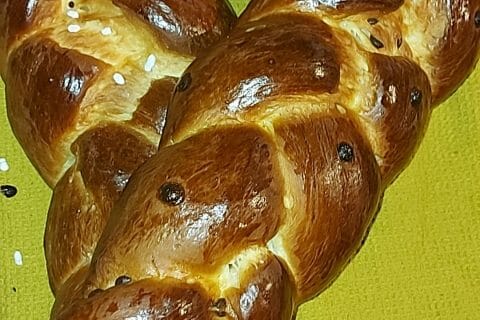 Cliquez pour zoomer ! Brioche tressée à la mie filante Thermomix par Ktystylee