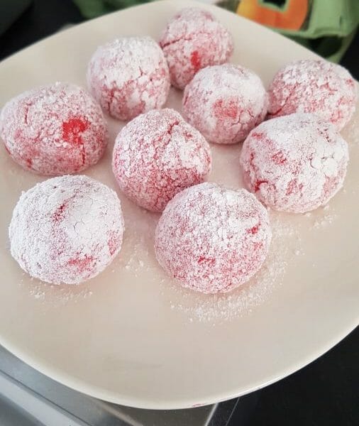 Cliquez pour zoomer ! Craquelés aux biscuits roses de Reims Thermomix par Sandra63cln