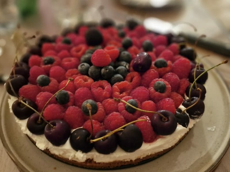 Cliquez pour zoomer ! Tarte aux fraises sans cuisson Thermomix par zabounette95