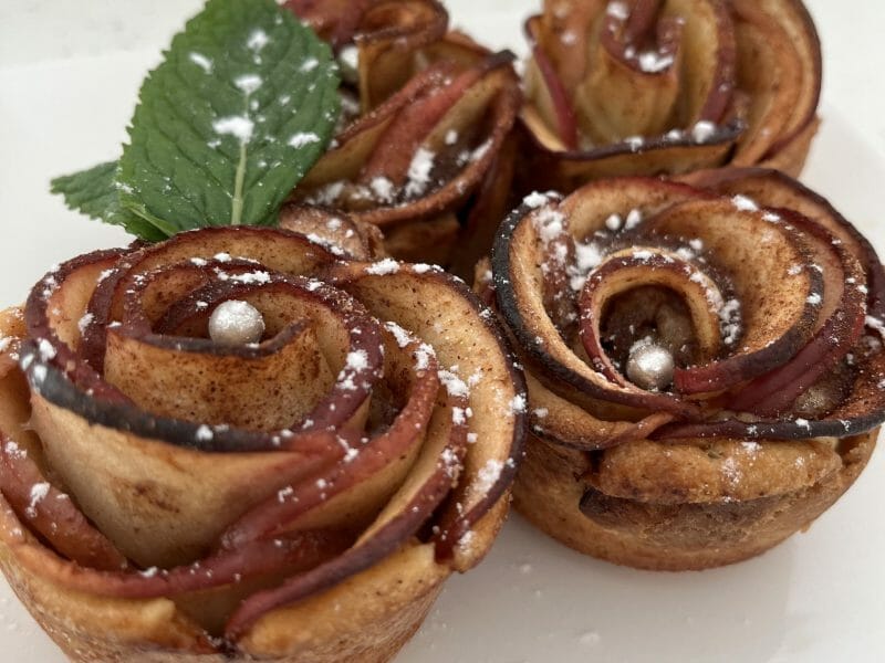 Cliquez pour zoomer ! Roses feuilletées aux pommes Thermomix par deoliveirasarah35