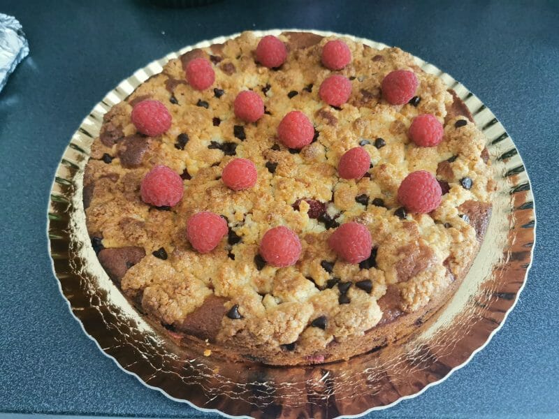 Cliquez pour zoomer ! Crumb cake framboises Thermomix par carine_mru
