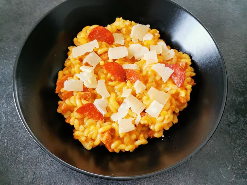Cliquez pour zoomer ! Risotto de coquillettes Thermomix par MelAbr