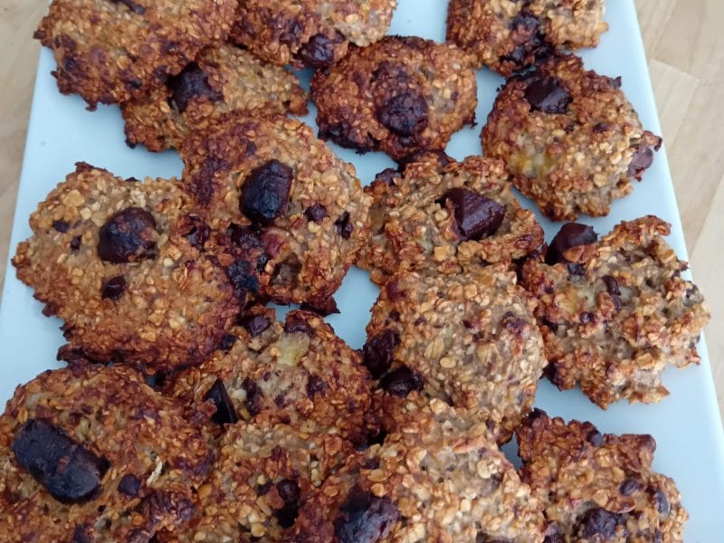 Cliquez pour zoomer ! Biscuits avoine, banane et chocolat Thermomix par mishka48