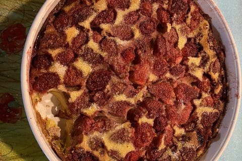 Cliquez pour zoomer ! Clafoutis aux fraises Thermomix par Piafrouge