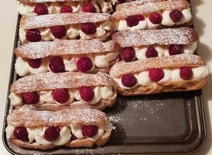 Cliquez pour zoomer ! Éclairs fraises chantilly Thermomix par Dounia216