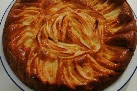 Cliquez pour zoomer ! Gâteau aux pommes et mascarpone Thermomix par Dounia216