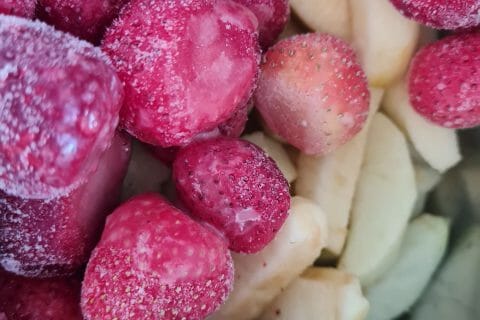 Cliquez pour zoomer ! Compote pommes fraises Thermomix par Dounia216