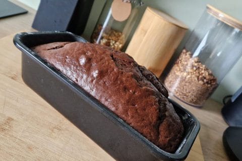 Cliquez pour zoomer ! Cake au chocolat et à la banane Thermomix par Dounia216