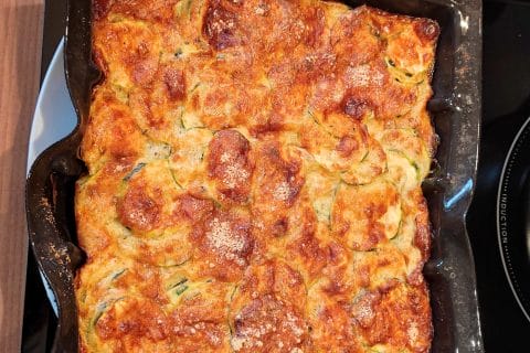 Cliquez pour zoomer ! Gâteau invisible aux courgettes Thermomix par floflo76650